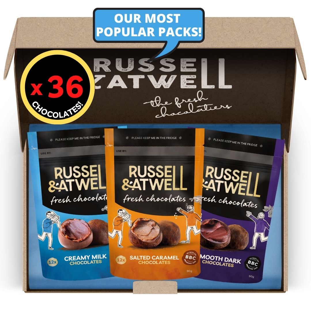 Free postage on Triple-Packs | Russell and Atwell