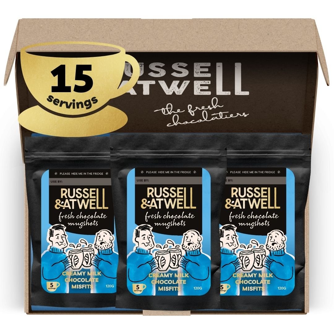 Creamy Milk Hot Chocolate Misfits Triple - Pack - Russell and Atwell