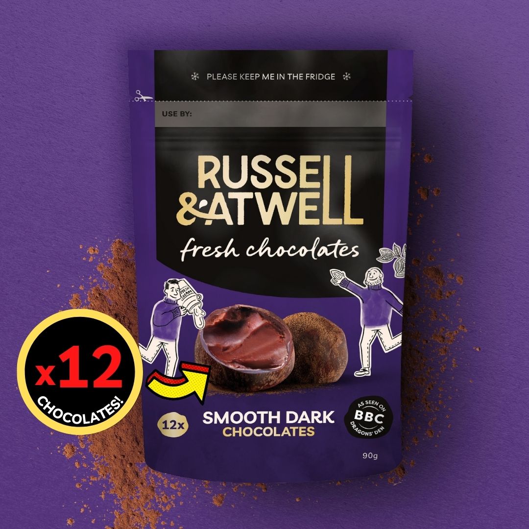 Dark Monty Fresh Chocolate Dragon 3 - Pack - Russell and Atwell