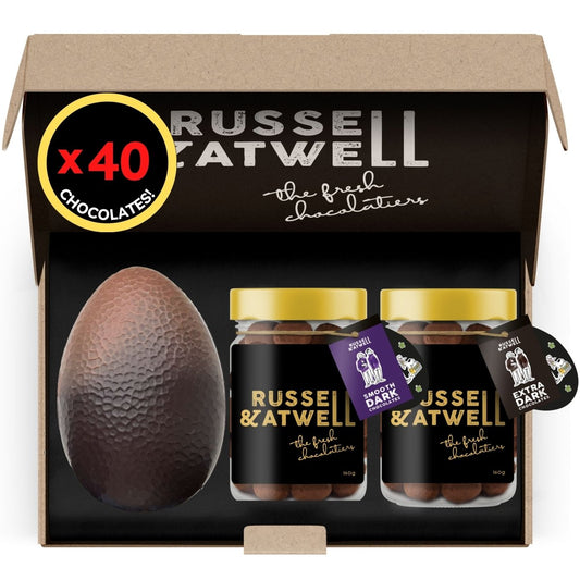 Easter Egg with Dark & Extra Dark Jars - Russell and Atwell