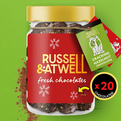 Festive Cracking Hazelnut & Creamy Milk 2 - Jar Box - Russell and Atwell