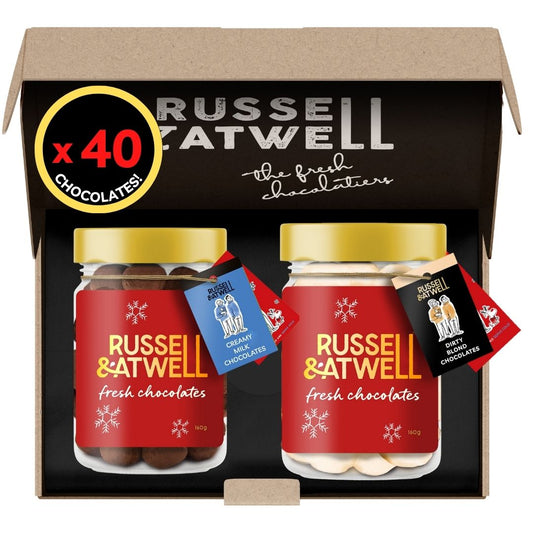 Festive Creamy Milk & Dirty Blond 2 - Jar Box - Russell and Atwell