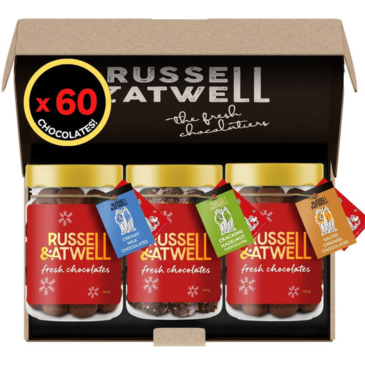 Festive Nutty Monty 3 - Jar Box - Russell and Atwell