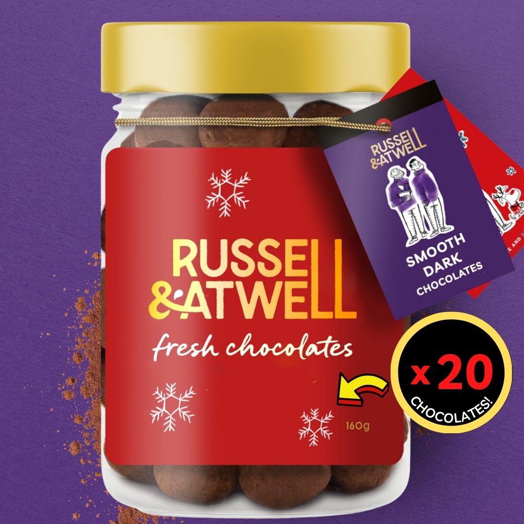 Festive Smooth Dark & Extra Dark 2 - Jar Box - Russell and Atwell