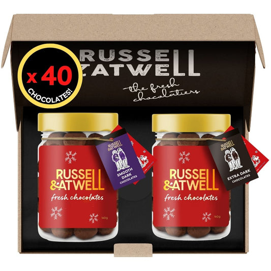 Festive Smooth Dark & Extra Dark 2 - Jar Box - Russell and Atwell