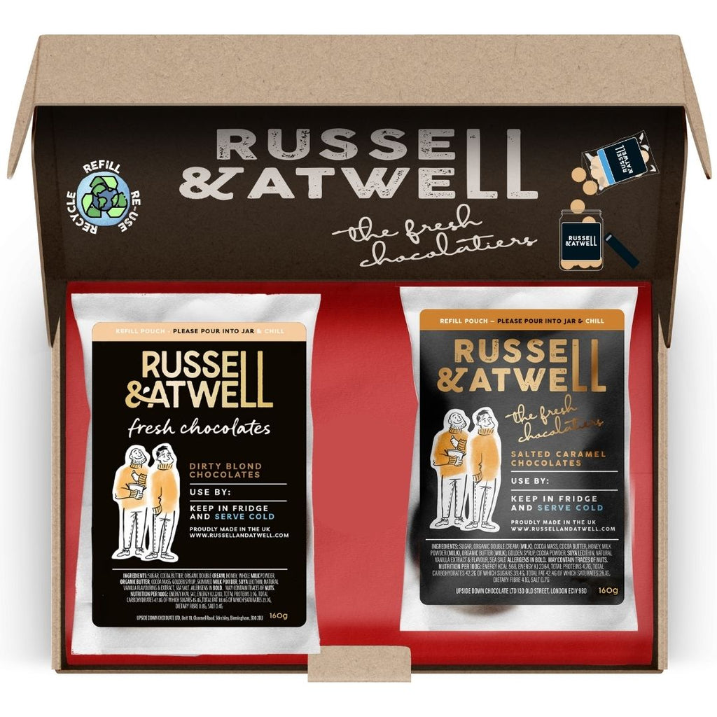 NEW Caramel & Blond Fresh Chocolate Eco-Jar Refill - Russell and Atwell