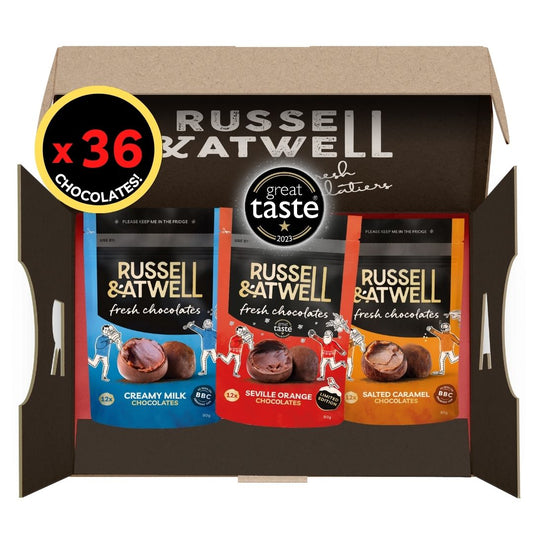 NEW Orange Monty Fresh Chocolate 3 - Pack - Russell and Atwell