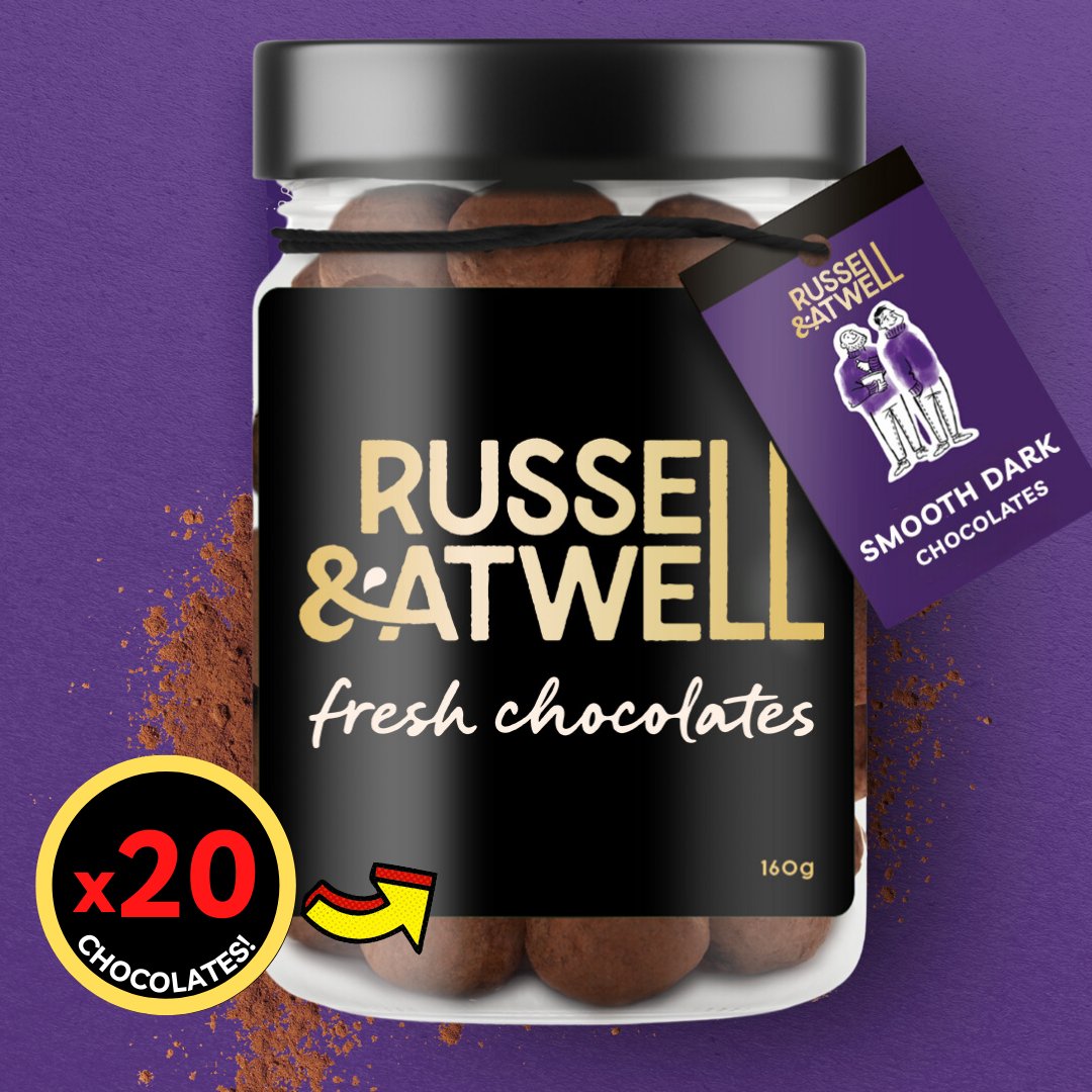 Smooth Dark & Extra Dark 2 - Jar Box - Russell and Atwell