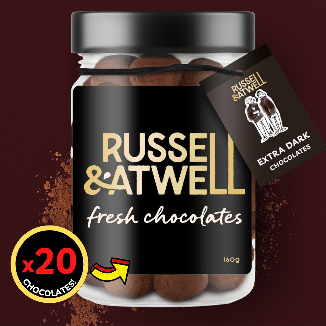 Smooth Dark & Extra Dark 2 - Jar Box - Russell and Atwell